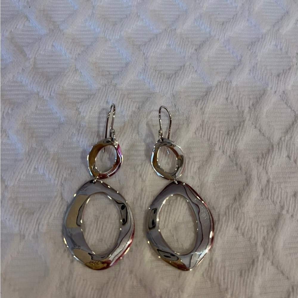 Ippolita Silver Oval Drop Earrings - Picture 2 of 3